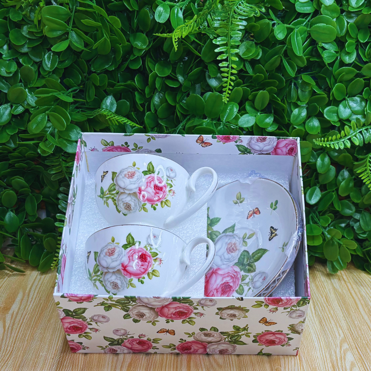 Tea set - Butterfly Rose (4 piece)
