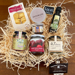 Gippsland Goodness Gift Hamper - Medium (including Wicker Basket & cello-wrapping)