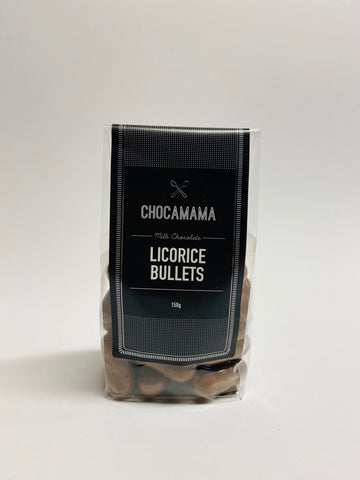 Chocamama Milk Chocolate Licorice Bullets
